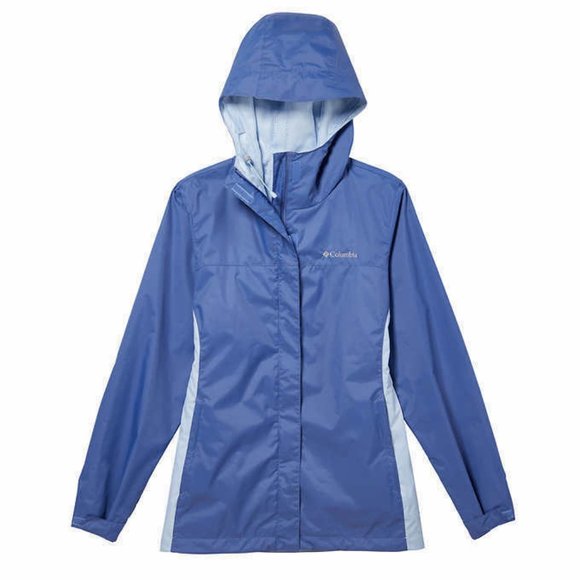 Columbia Womens Rain Jacket Eve, Faded Sky - Picture 4 of 11